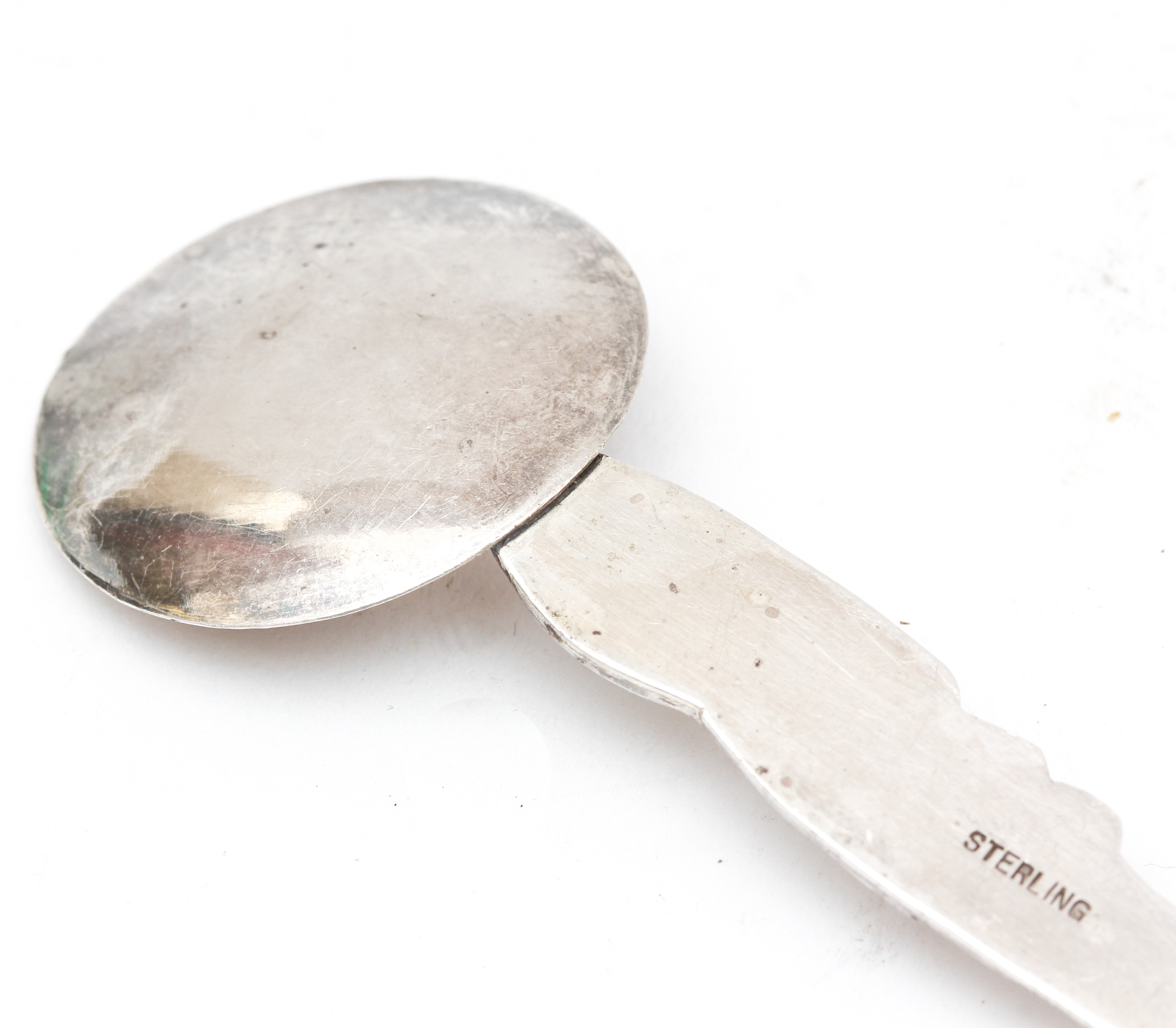 Vintage Sterling Silver Japanese Inspired Spoon