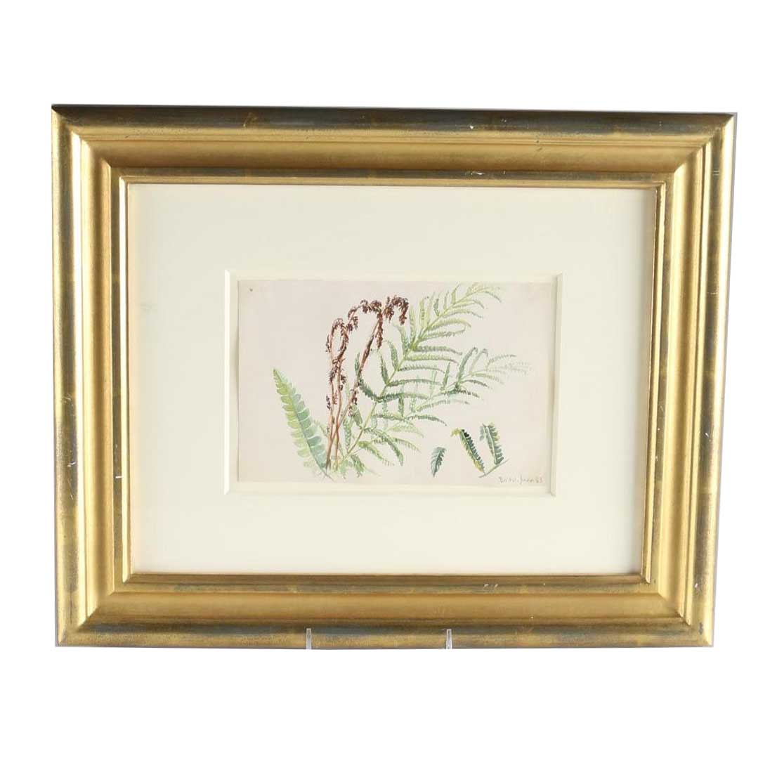 Charles DeWolf Brownell  Watercolor Painting on Paper "Bristol, Connecticut"