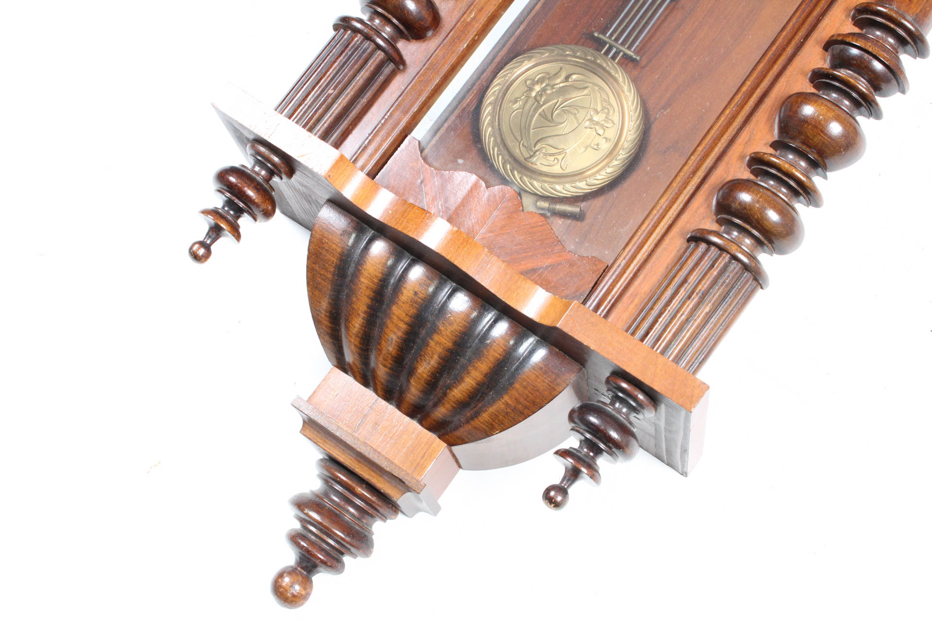 Antique German DRCM "Vienna" Regulator Wall Clock