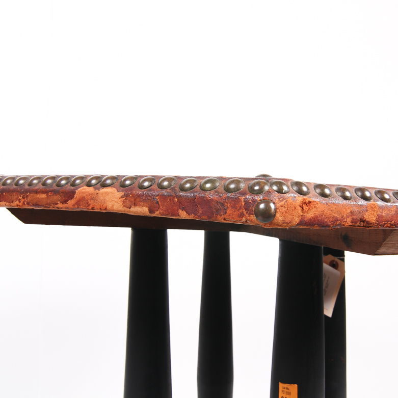 Octagonal Leather Top Table