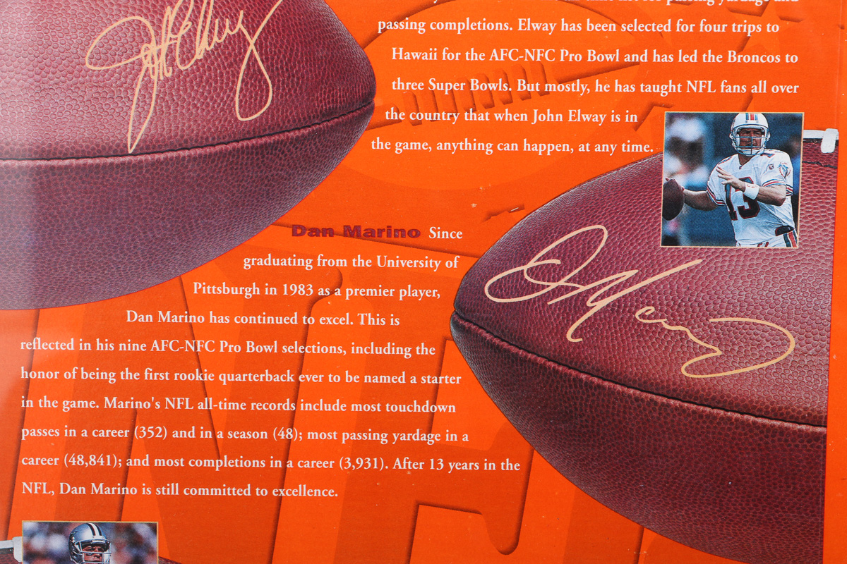 Autographed Wheaties Box In Frame