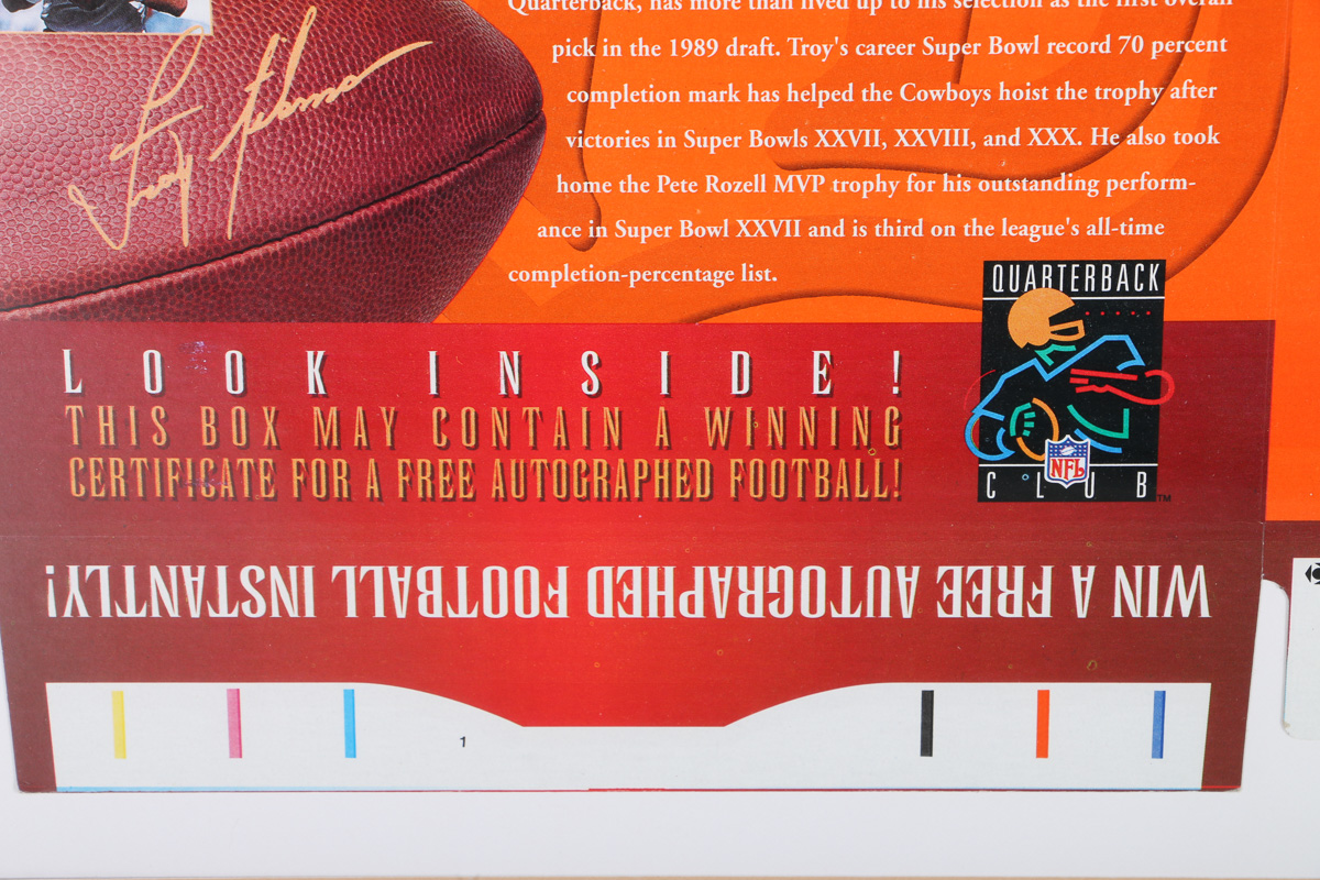 Autographed Wheaties Box In Frame