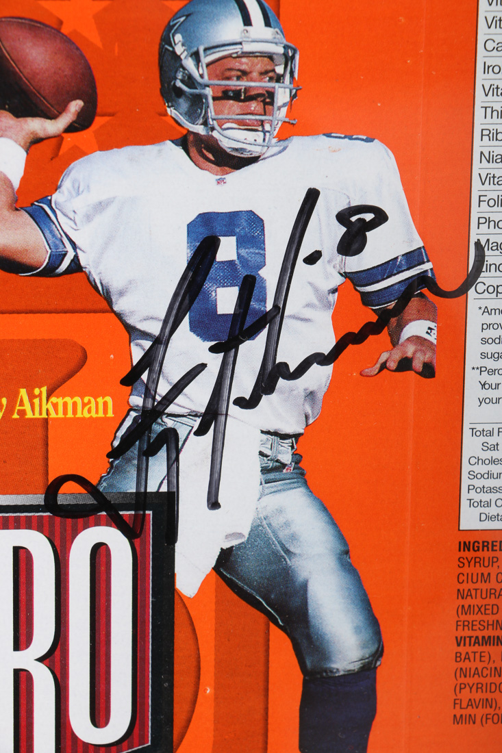 Autographed Wheaties Box In Frame