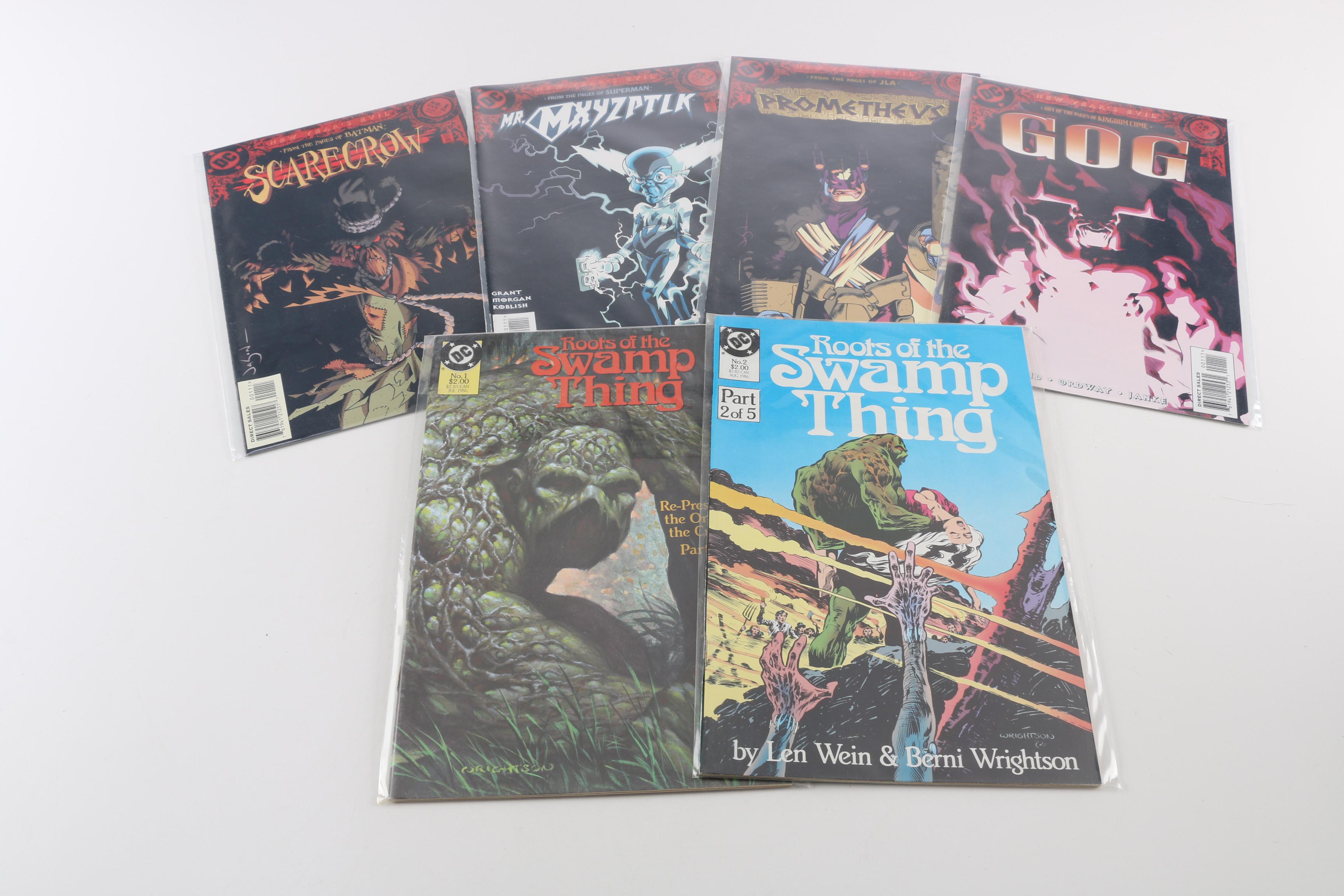 Modern Age DC Villains Comics Including "Spectre", "Joker" and "Swamp Thing"