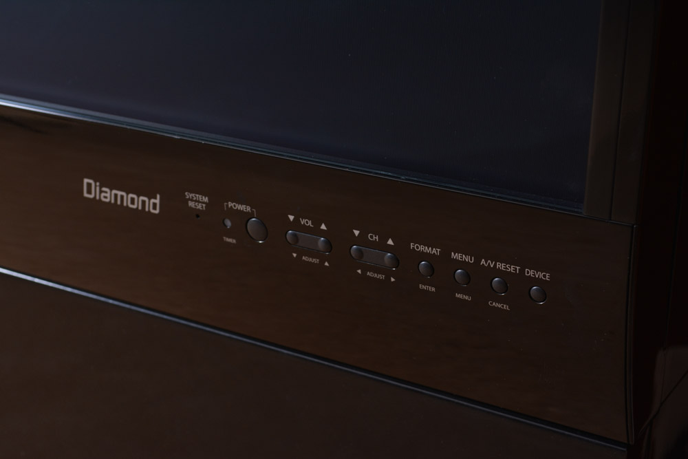 Mitsubishi Big Screen Television and Panasonic Video Recorder