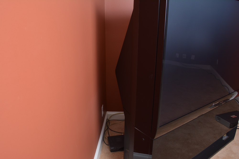 Mitsubishi Big Screen Television and Panasonic Video Recorder