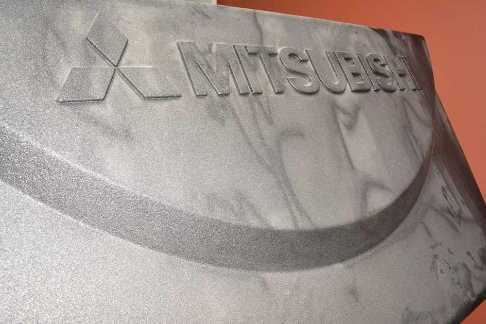 Mitsubishi Big Screen Television and Panasonic Video Recorder