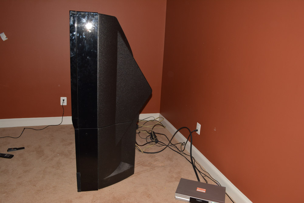 Mitsubishi Big Screen Television and Panasonic Video Recorder