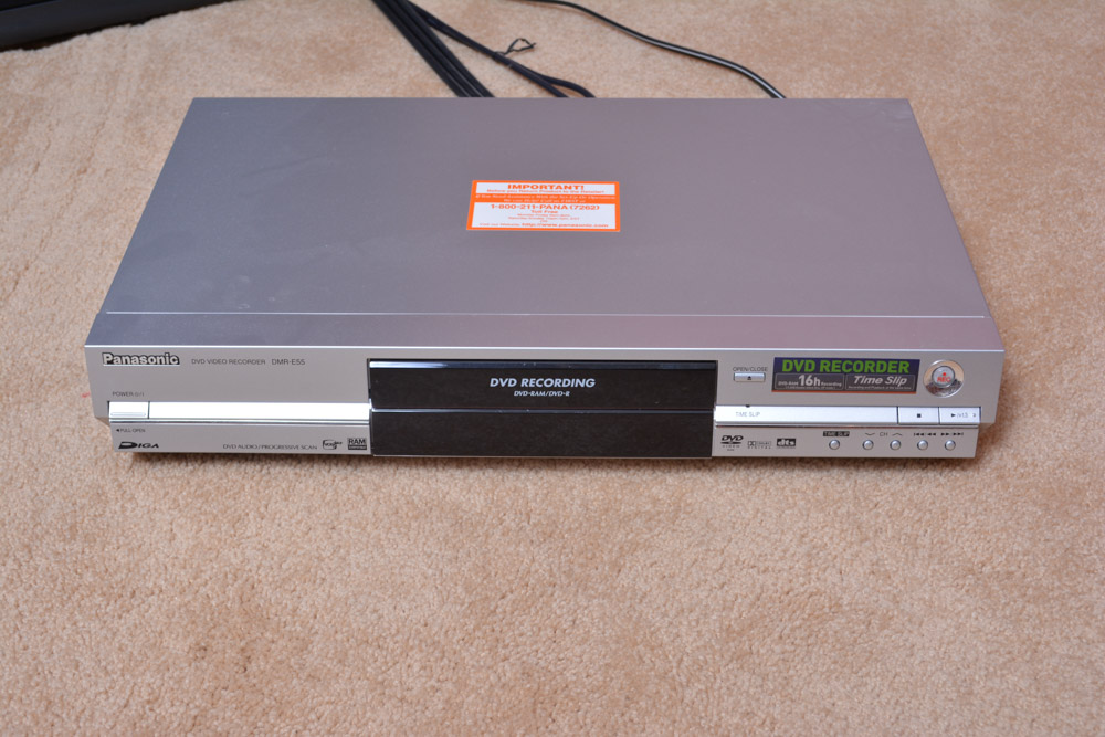 Mitsubishi Big Screen Television and Panasonic Video Recorder