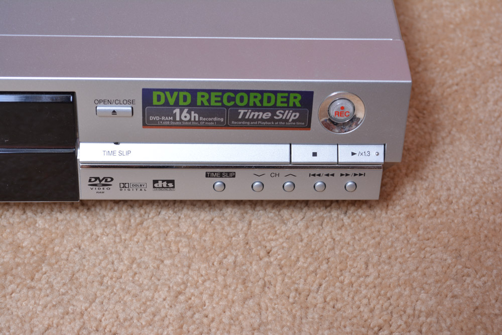 Mitsubishi Big Screen Television and Panasonic Video Recorder