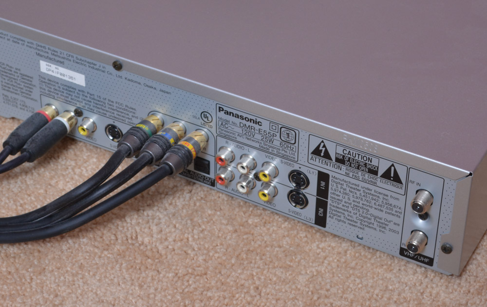 Mitsubishi Big Screen Television and Panasonic Video Recorder