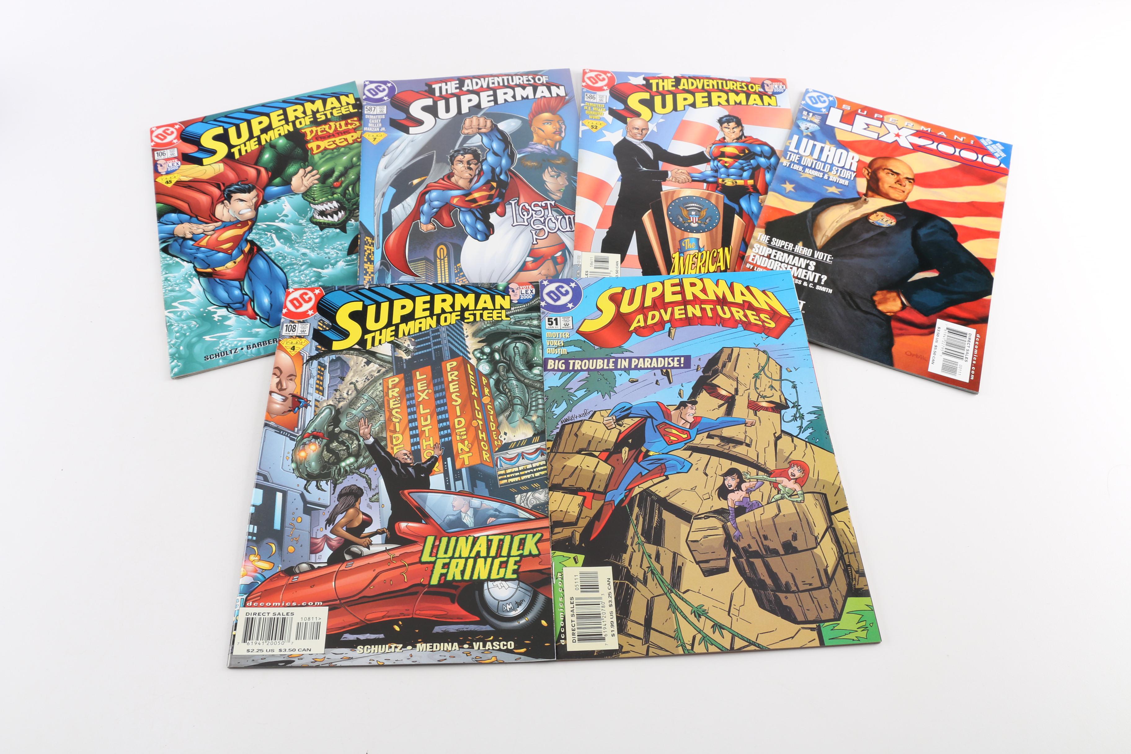 Modern Age DC Superman Comics Including President Lex Luthor