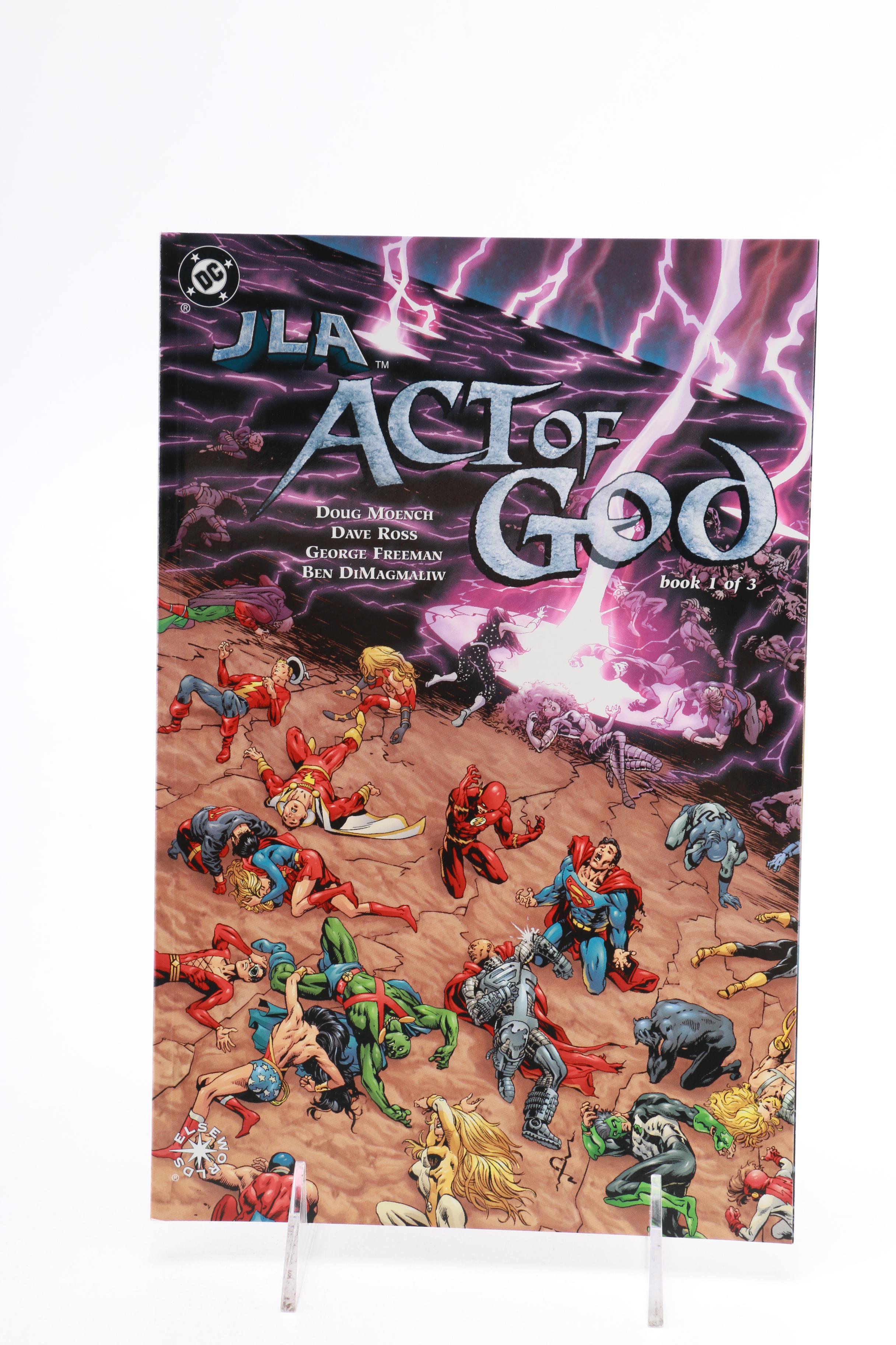 Complete "JLA Act Of God" and "JLA: Destiny"  DC Hardbound Comic Miniseries
