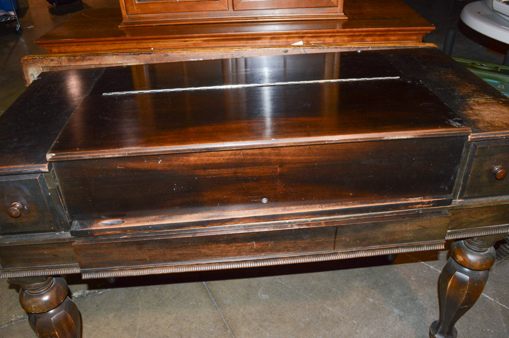 Early 20th Century Spinet Desk by H.E. Shaw Furniture