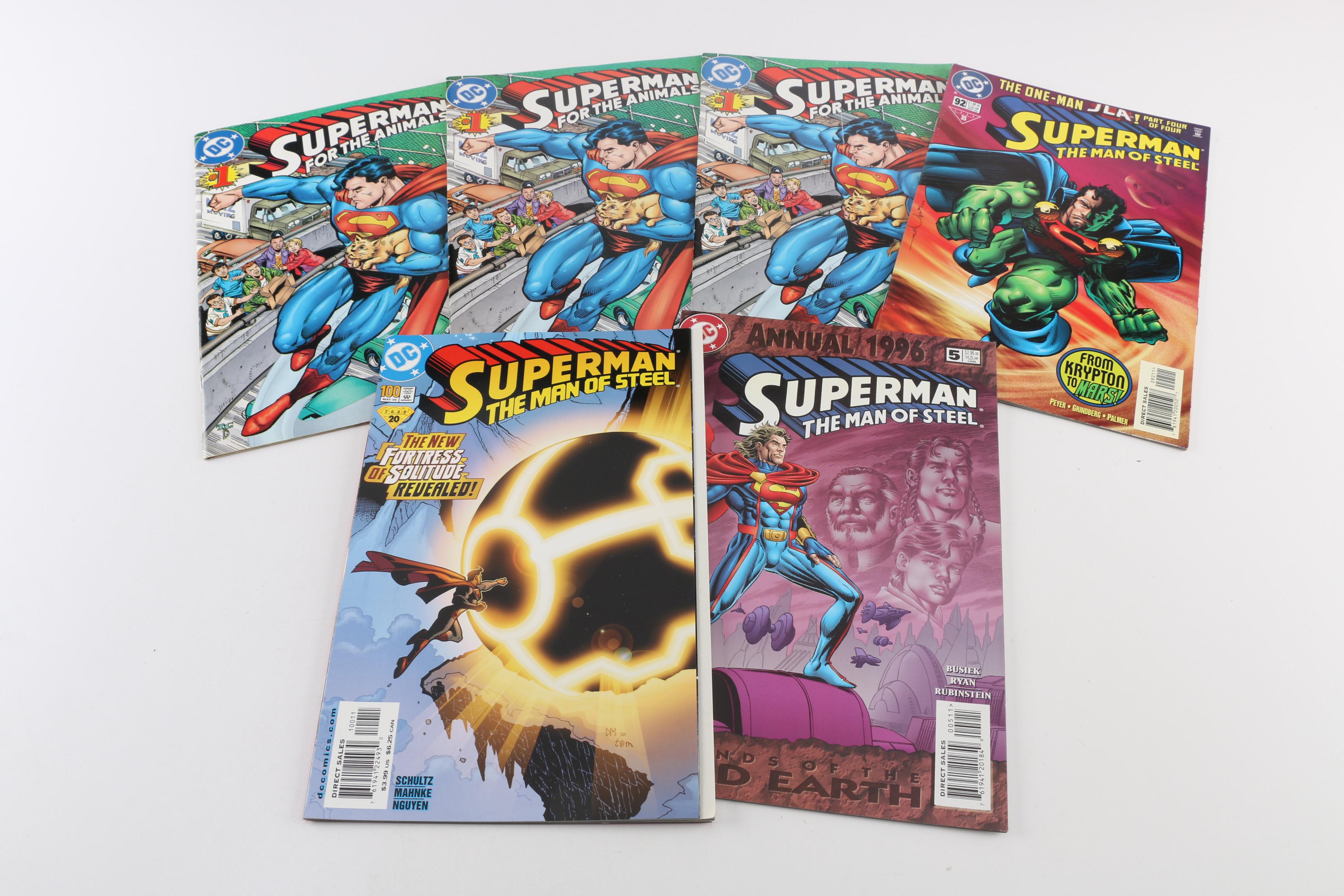 Modern Age DC "Superman" Comics Including "Superman for the Animals"