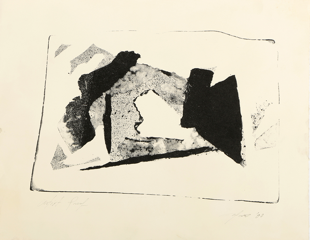 Ricardo Morin Limited Edition Woodblock on Paper Abstract Scene