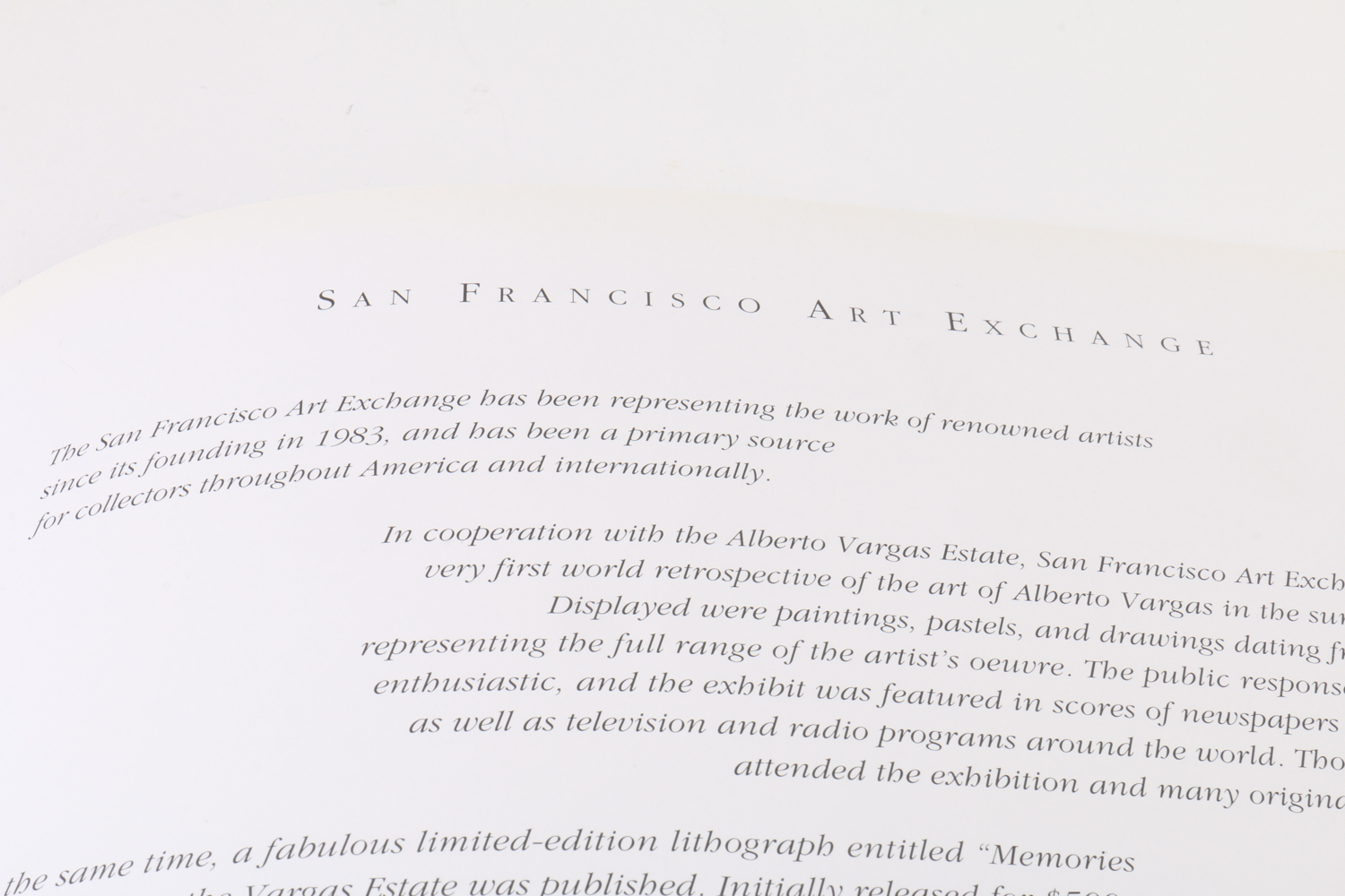 1993 Vargas "The Legacy Nudes" from the Vargas Estate Collection