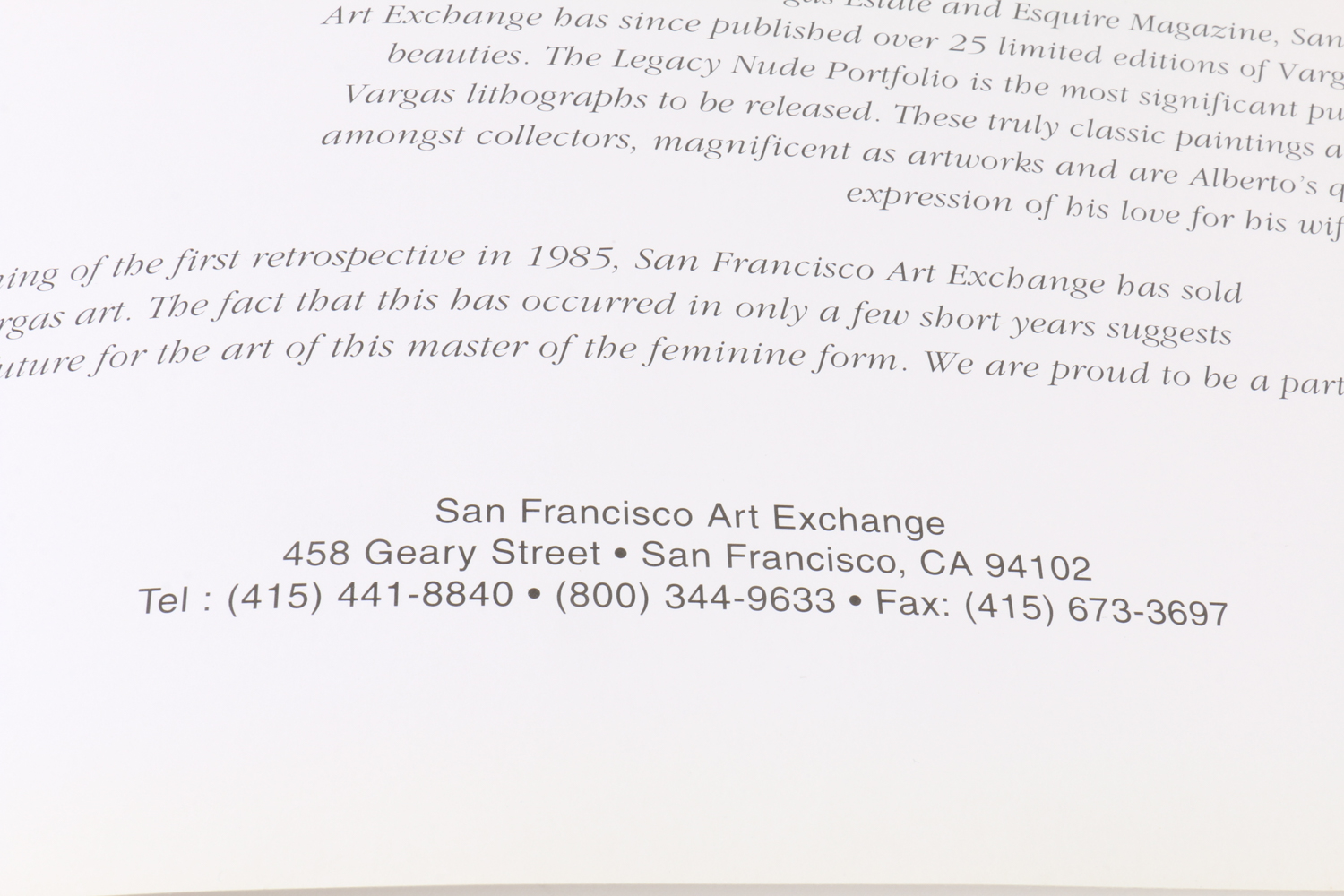 1993 Vargas "The Legacy Nudes" from the Vargas Estate Collection