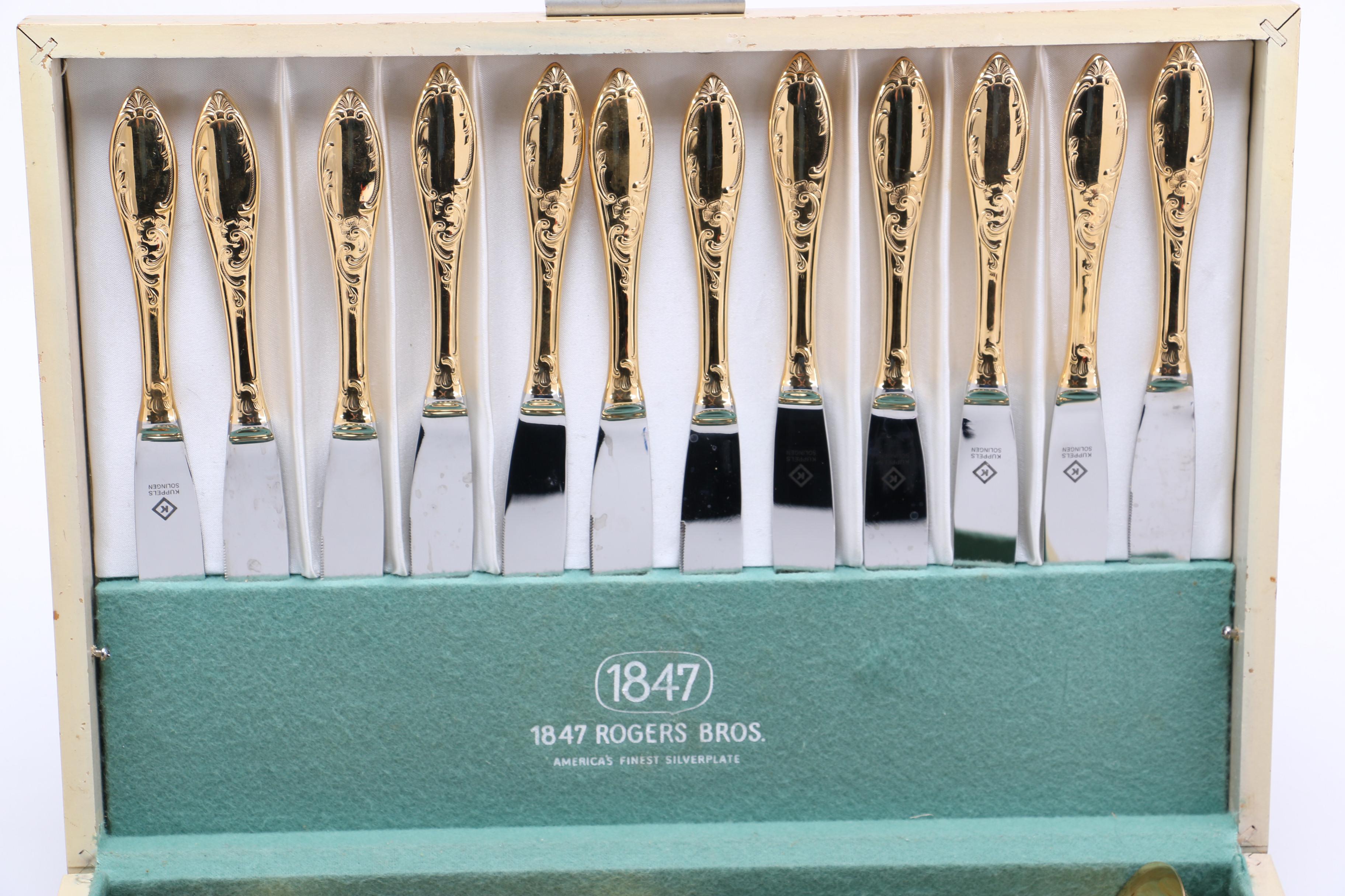 Kuppels Solingen 23/24K Gold Plated Flatware Set