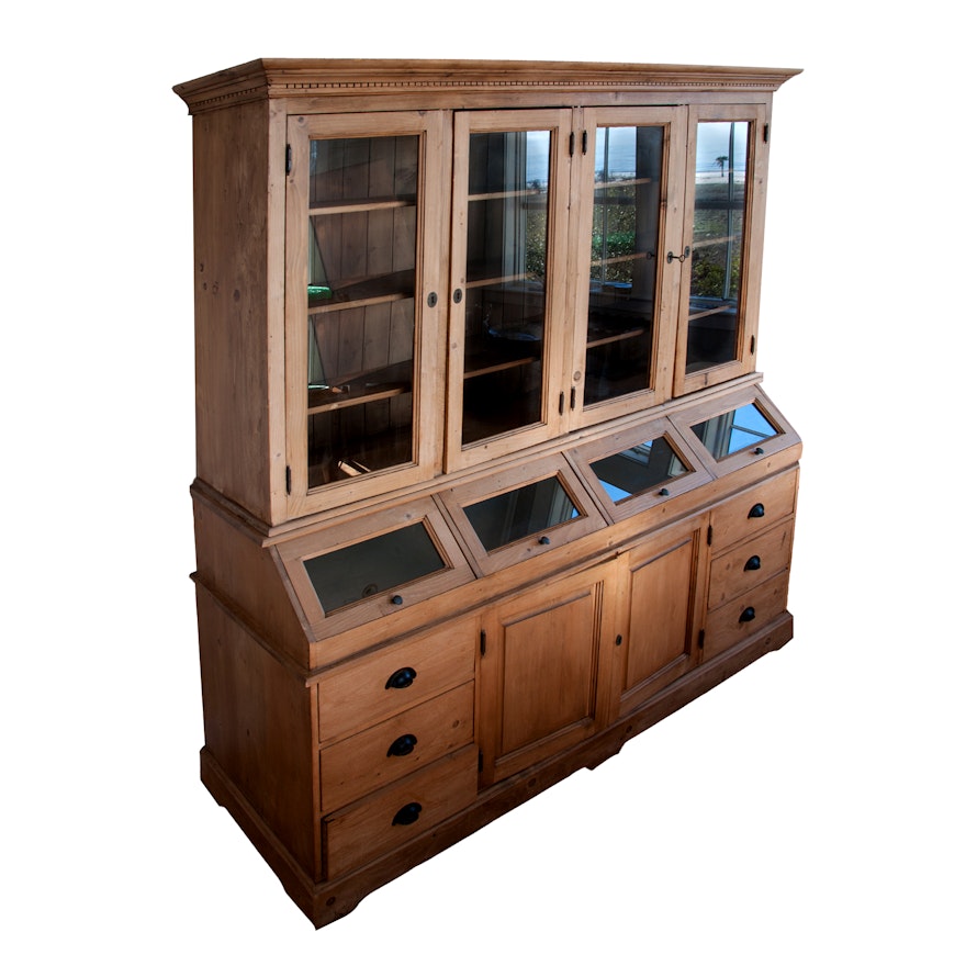 Wooden Display and Storage Hutch