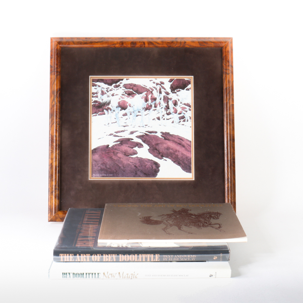 Bev Doolittle Lithograph Print with Art Books