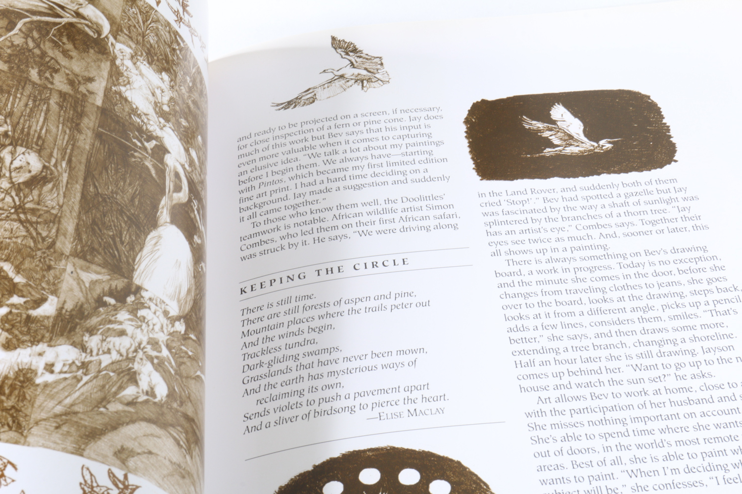 Bev Doolittle Lithograph Print with Art Books