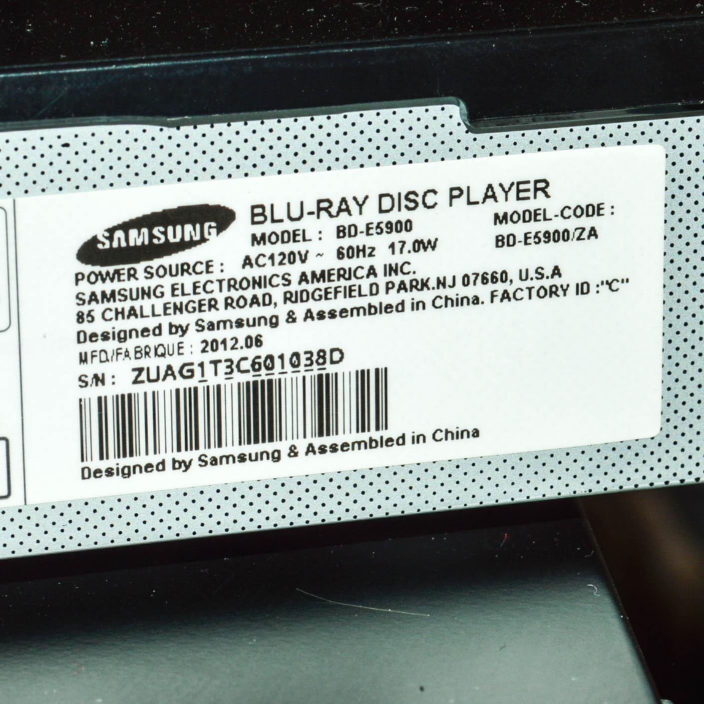 Denon, Samsung and Infinity Home Theater Components