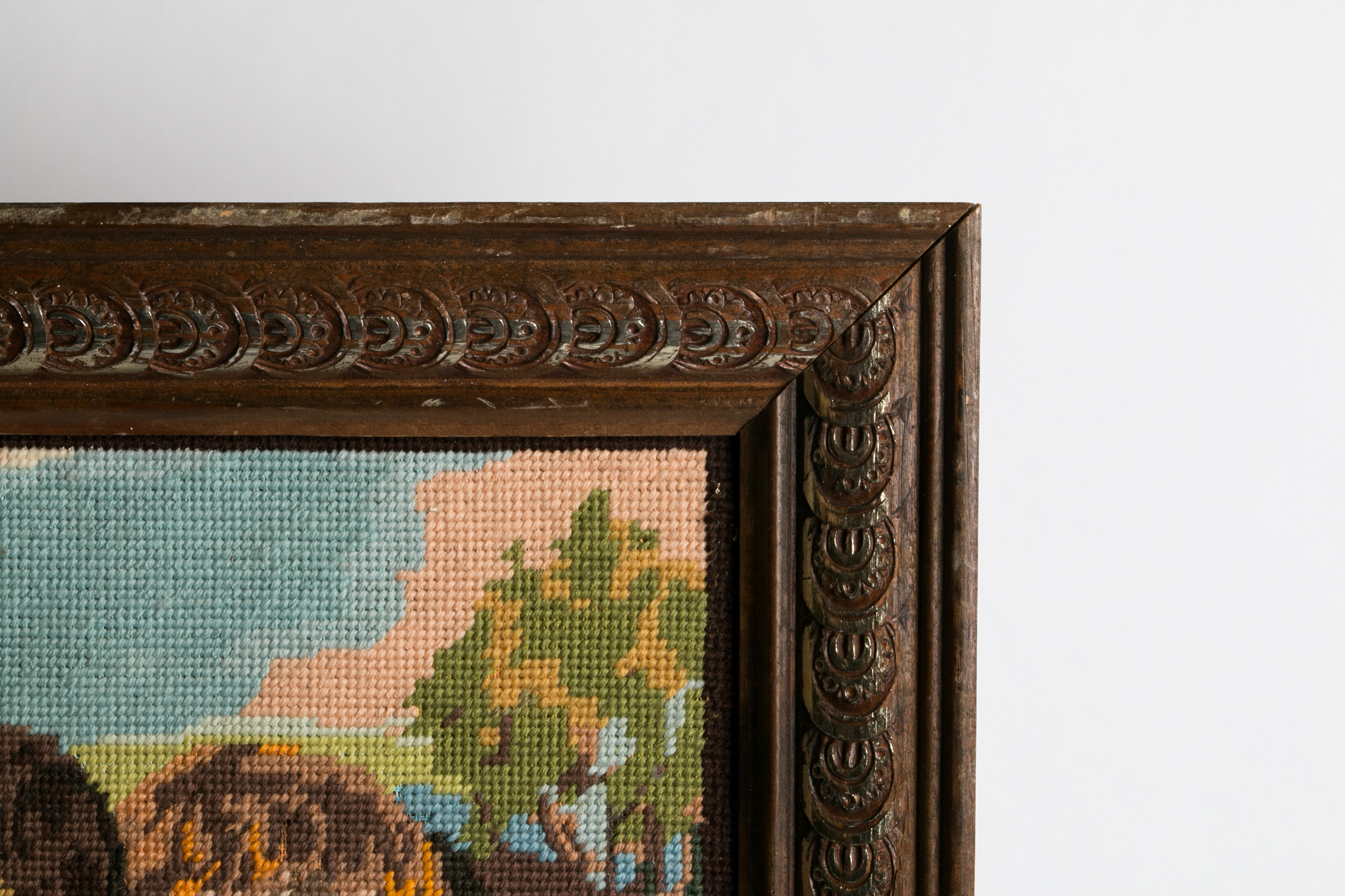 Needlepoint Portrait of Children