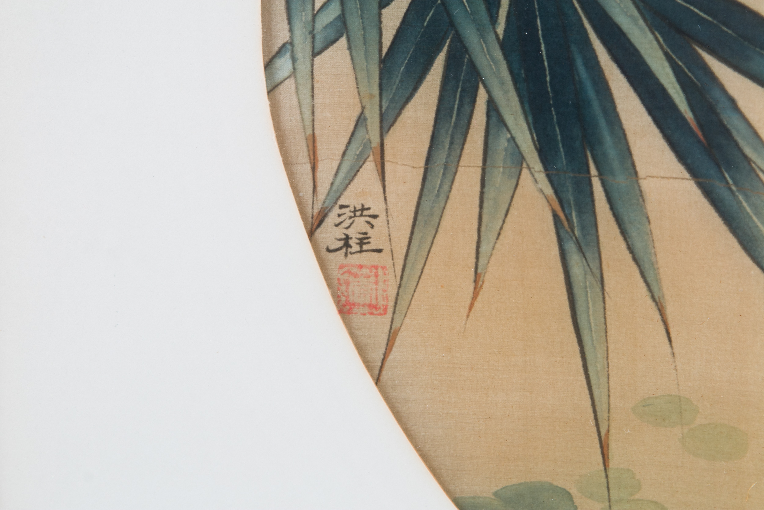 Chinese Avian Watercolor on Silk