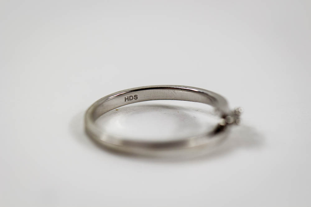 10K White Gold Diamond Ring