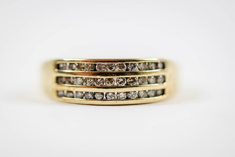 10K Yellow Gold Diamond Ring
