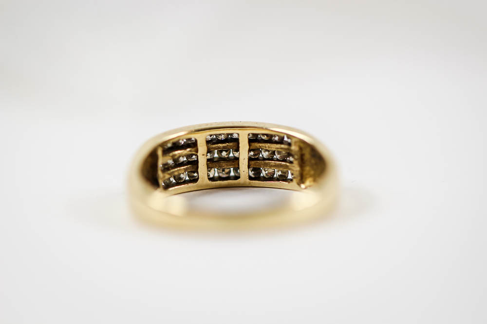 10K Yellow Gold Diamond Ring