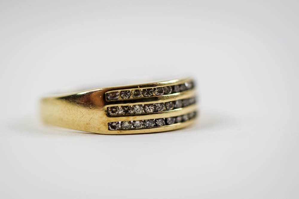 10K Yellow Gold Diamond Ring