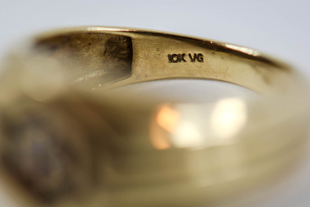 10K Yellow Gold Diamond Ring