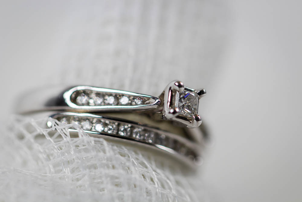 10K White Gold Diamond Wedding Set