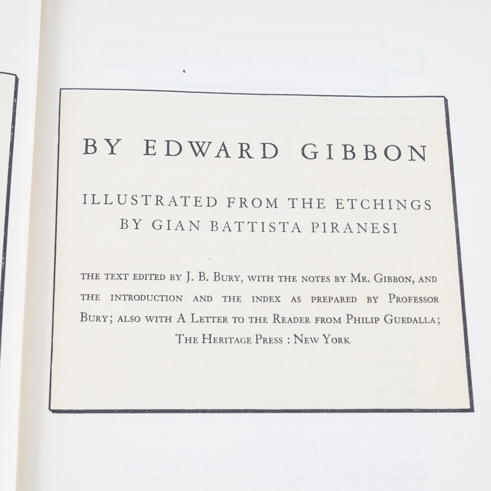Gibbon's "The Decline and Fall of the Roman Empire" Collection