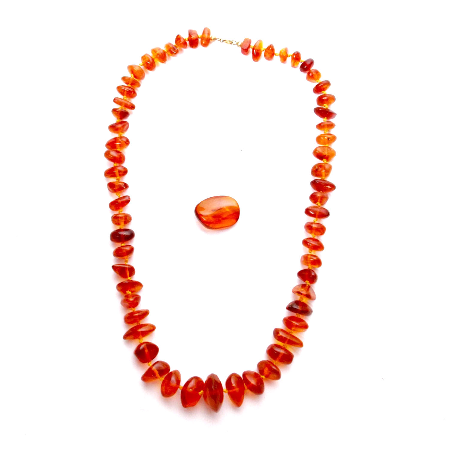 Amber Beaded Necklace