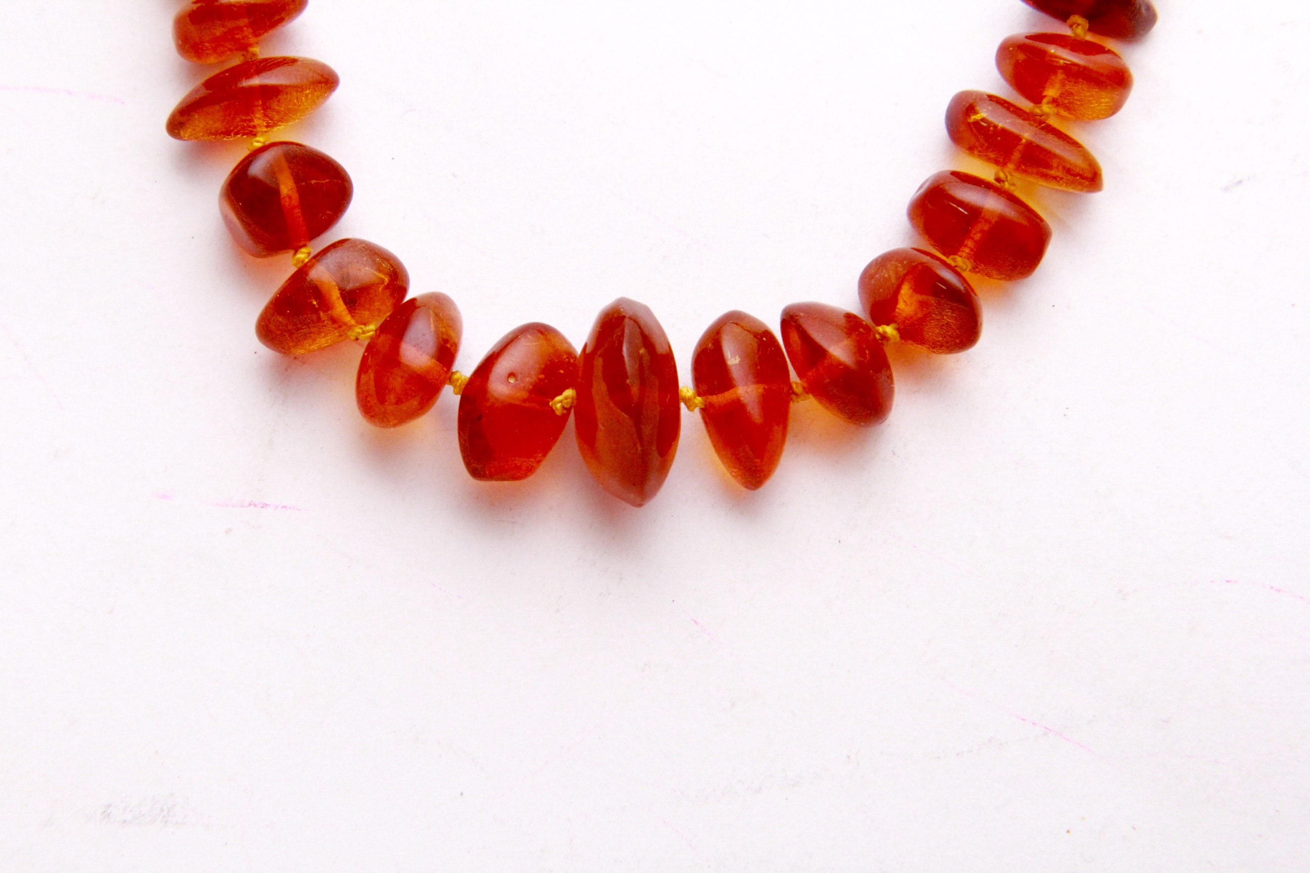 Amber Beaded Necklace