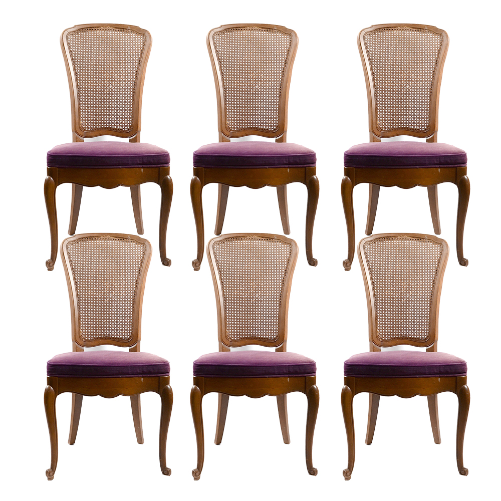 Vintage Provincial Louis XV Style Dining Chairs