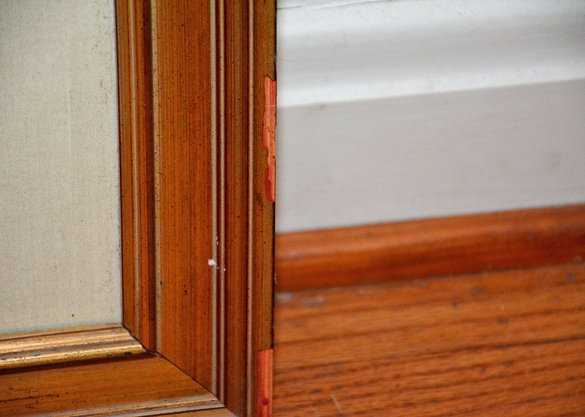 Signed and Framed Reprint of a City Street After E. Grandjean From 1892