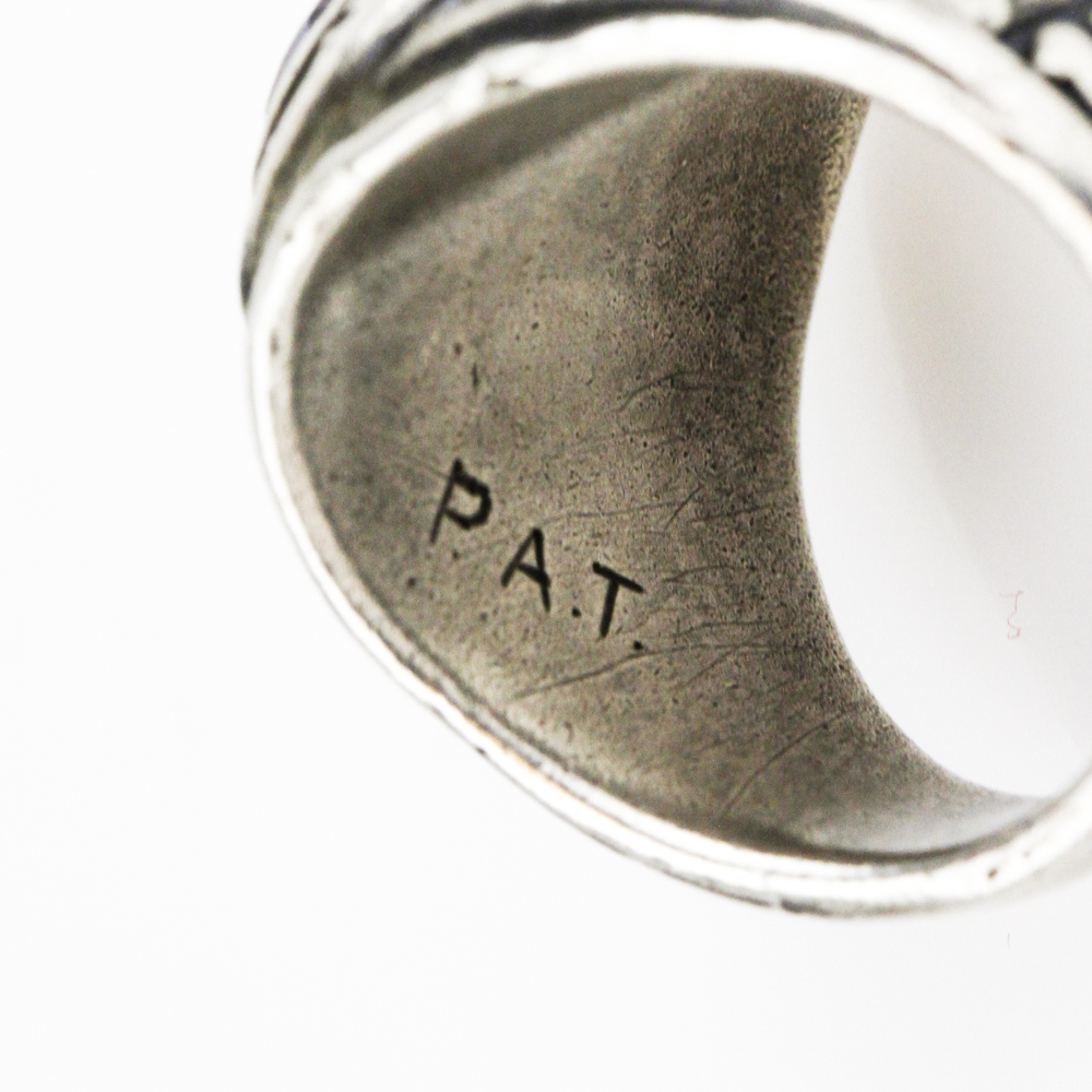 1966 Sterling Silver and Synthetic Sapphire Class Ring/Pendant