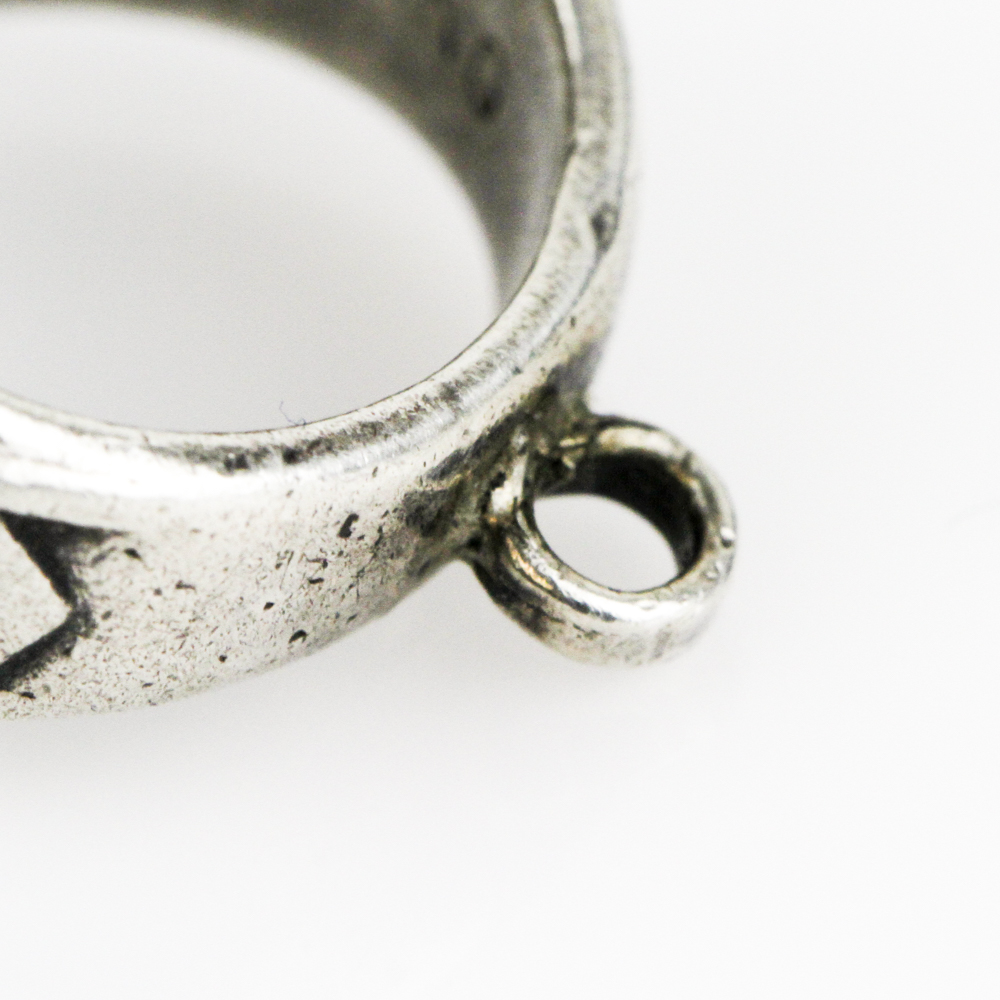 1966 Sterling Silver and Synthetic Sapphire Class Ring/Pendant