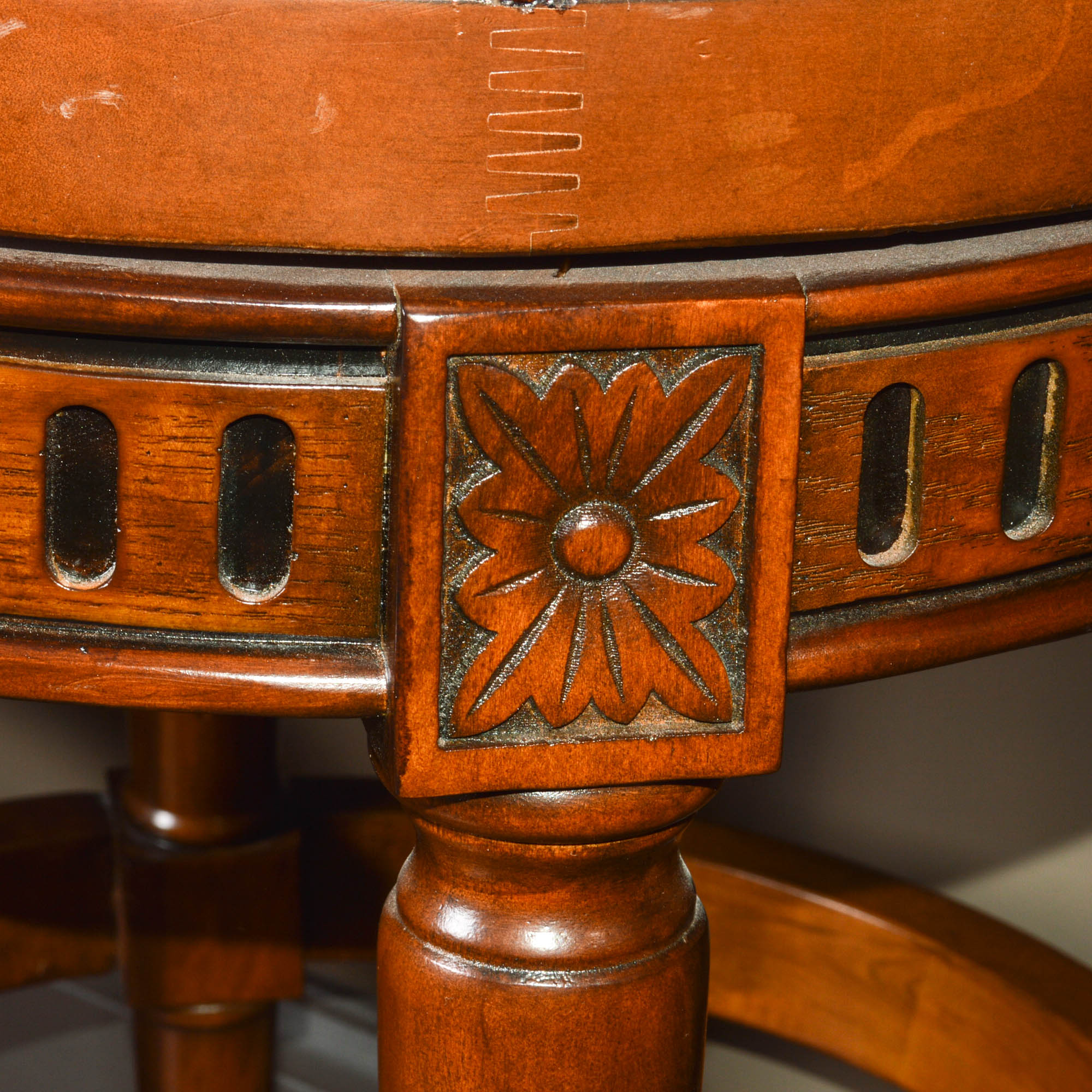 Three Frontgate 'Manchester' Swivel Bar Stools