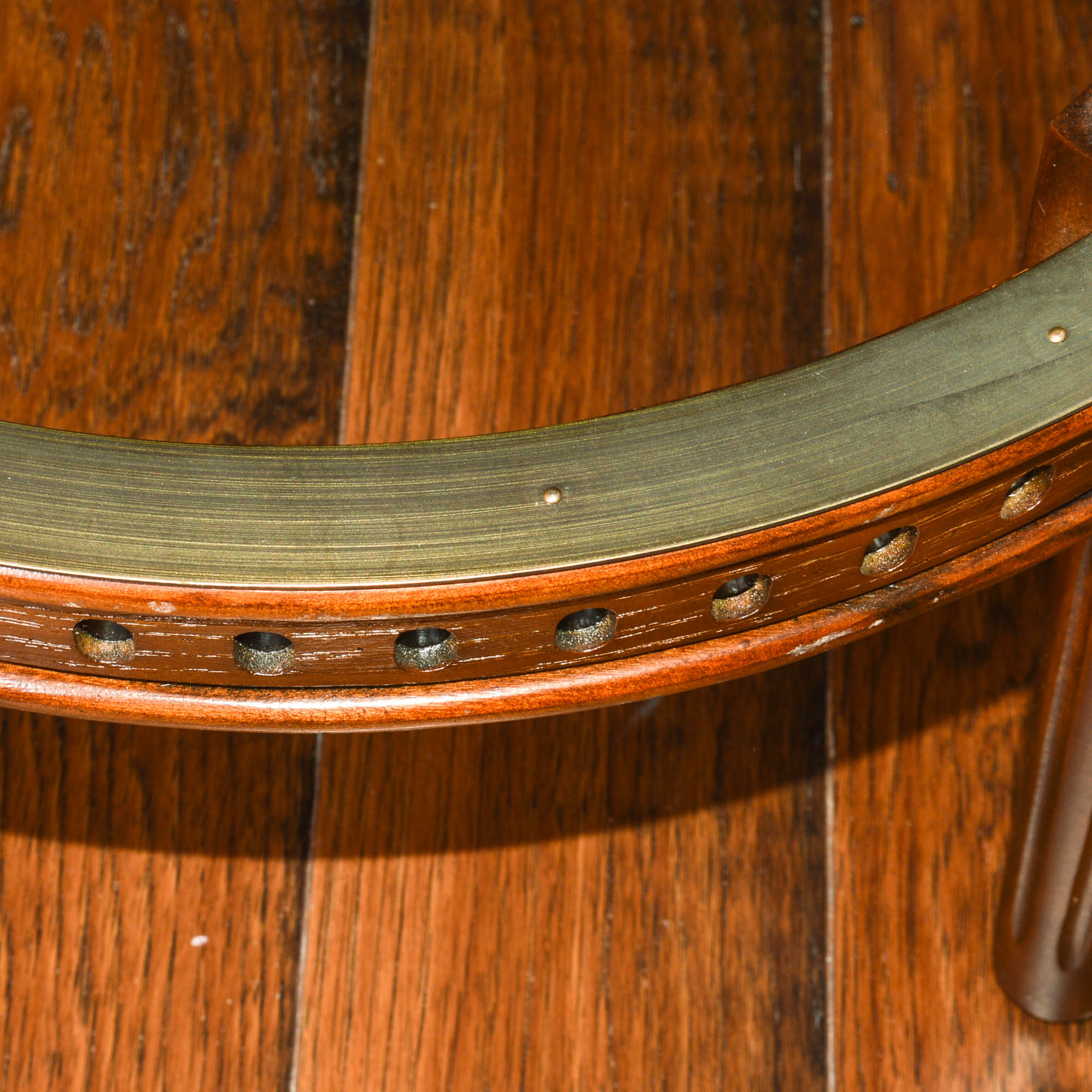 Three Frontgate 'Manchester' Swivel Bar Stools