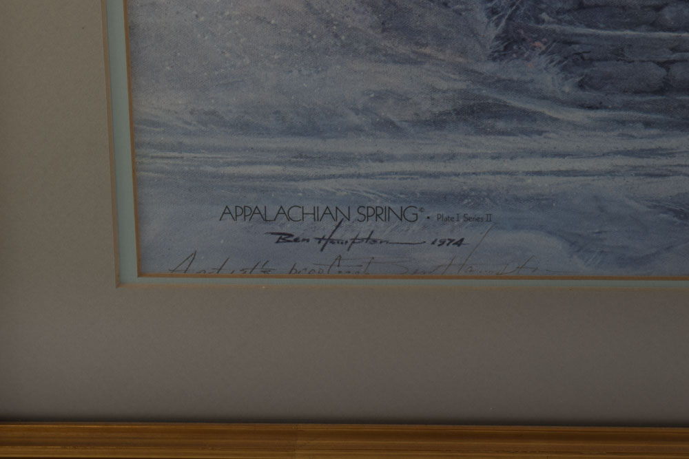 Ben Hampton Artist Proof Offset Lithograph "Appalachian Spring"