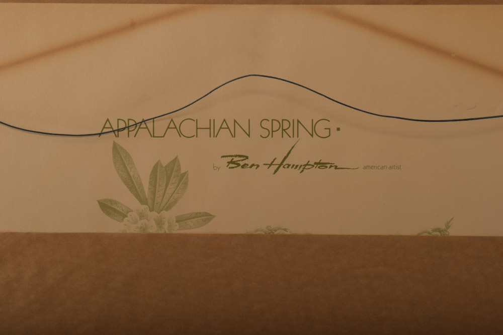 Ben Hampton Artist Proof Offset Lithograph "Appalachian Spring"