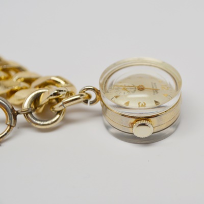 Vintage Sheffield Watch Charm and Women's Bracelet