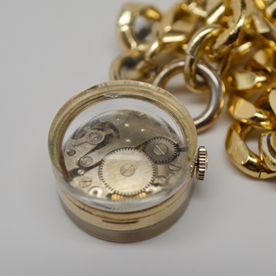 Vintage Sheffield Watch Charm and Women's Bracelet