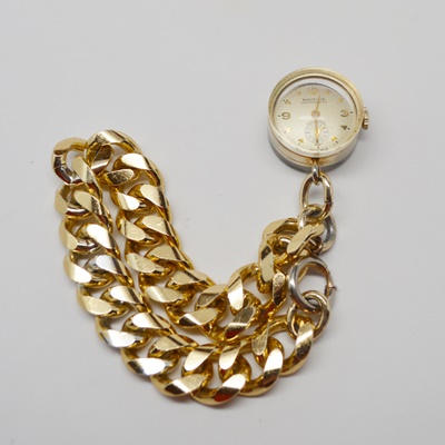 Vintage Sheffield Watch Charm and Women's Bracelet