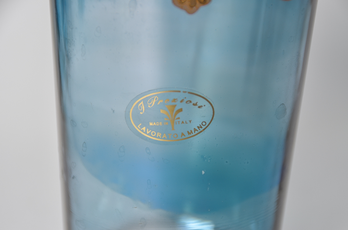 Set of Vintage J. Preziosi Lavorato A Mano Italian Glasses